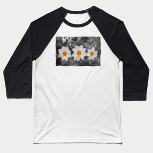 Three Flowers Baseball T-Shirt